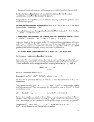 AUTHENTICATION SCHEMES USING POLYNOMIALS OVER NON-COMMUTATIVE RINGS | PDF