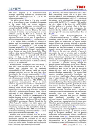 application of nanoparticles in the early diagnosis and treatment of ...