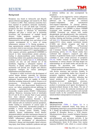 The role of natural products in regulating pyroptosis | PDF