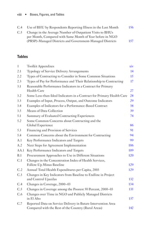 Performance based Contracting for Health Services in Developing ...