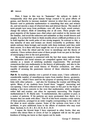 Calculus Gems Brief Lives And Memorable Mathematics George F Simmons | PDF