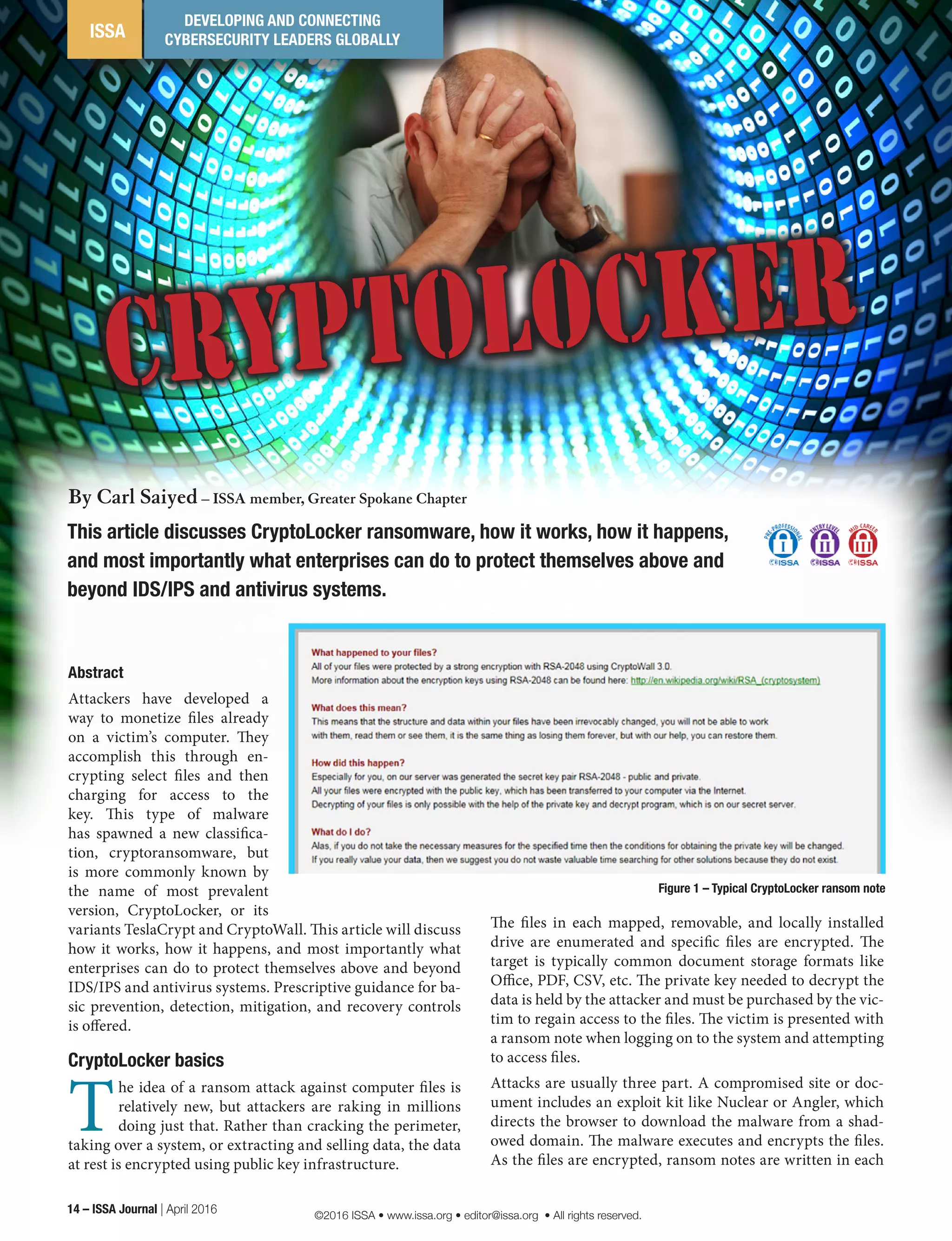Saiyed_Crypto_Article_ISSA | PDF