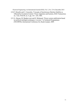 ARTIFICIAL NEURAL NETWORK BASED POWER SYSTEM STABILIZER ON A SINGLE ...