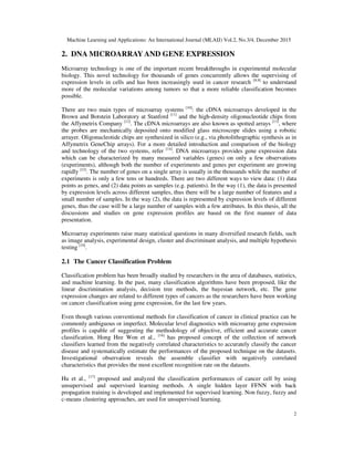 Dna Classification Using Machine Learning MACHINE LEARNING BASED APPROACHES FOR CANCER CLASSIFICATION USING GENE ...