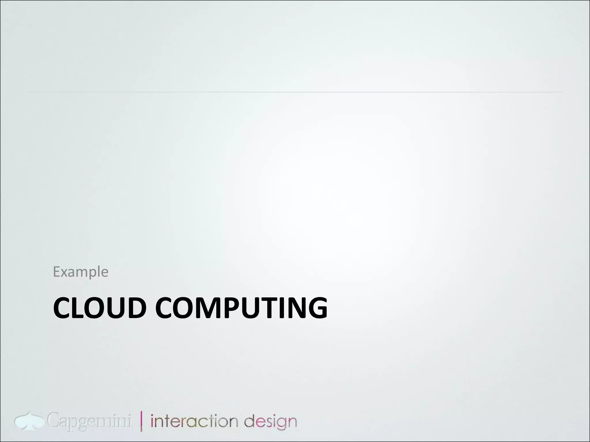 CLOUD COMPUTING Example 
