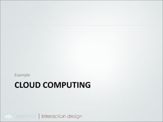 CLOUD COMPUTING Example 