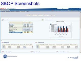 53
GE Title or job number
12/26/2023
S&OP Screenshots
 
