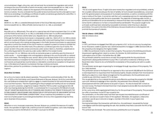21
unconstitutional, illegal, ultra vires, and null and void. He contends that regulation and control
relatingto the use of andtraffic of whichare vested, under CommonwealthAct no. 548, in the
Director of Public Works, subject to the approval of the Secretaryof Public Works and
Communications. He also contends that the public Service Commissionhas the onlyright to enact
Ordinance amending or modifying a certificate of public convenience grantedbythe saidoffice. In
compliance withSec. 16(m), public service Act.
Issue:
WON R.A. no. 409, as amended(Revisedcharter of the Cityof Manila) prevails over
CommonwealthAct no. 598 andPublic Service law (C.A. no. 146, as amended)?
Held:
Republic act no. 409 prevails. The said act is a special law and oflater enactment than C.A. no 548
and the Public Service law (C.A. no 146, as amended) sothat even if a conflict exist betweenthe
provisions ofthe former andthe latter acts, Republic Act no. 409 shouldprevail.
Although the Public Service Commission is empowered, under Sec. 16(m) ofC.A. no 146 to amend,
modifyor revoke certificates of public convenience after notice and hearing, there is noprovision
which canbe found inthis statute vesting power in the Public Service Commission to superintend,
regulate or control the streets of the cityof manila or suspendits power to license or prohibit the
occupancythereof. On the other hand, thisauthorityis conferreduponthe cityof manila. The
power vestedinthe public service commissionunder section16(m) is, therefore, subordinate to
the authoritygrantedto the saidcityunder section18(hh) of its revised charter.
Furthermore, C.A. no. 548 does not confer anexclusive power or authorityuponthe Director of
public works------topromulgate rules andregulations relating to the use ofandtraffic on national
roads andstreets. This being the case, section 18(m) ofthe revisedcharter of the cityof manila is
deemedenactedas anexceptionto the provisions of C.A. no. 548, for repeals byimplicationare
not favored, andspecial law must be takenas intendedto constitute anexceptionto the general
law, inthe absence ofspecialcircumstances forcinga contraryconclusion.
Wherefore, petitionfor prohibitionis herebydismissed. Withcost against petitioner BenedictoC.
Lagman.
DELACRUZ VS PARAS
De La Cruz et al were club & cabaret operators. Theyassailthe constitutionalityof Ord. No. 84,
Ser. of 1975 or the Prohibition and Closure Ordinance of Bocaue, Bulacan. De la Cruz averredthat
the said Ordinance violatestheir right to engage in a lawful business for the saidordinance would
close out their business. That the hospitalitygirls theyemployed are healthyand are not allowed
to go out with customers. Judge Paras however liftedthe TRO he earlier issuedagainst Ord. 84
after due hearing declaring that Ord 84. is constitutional for it is pursuant to RA 938 whichreads
“AN ACT GRANTING MUNICIPAL OR CITY BOARDS AND COUNCILSTHE POWER TO REGULATE THE
ESTABLISHMENT,MAINTENANCE AND OPERATION OF CERTAINPLACES OF AMUSEMENT WITHIN
THEIR RESPECTIVETERRITORIAL JURISDICTIONS”. Paras ruledthat the prohibitionis a valid
exercise of police power to promote generalwelfare. De la Cruz thenappealedciting that they
were deprived ofdue process.
ISSUE:
Whether or not a municipal corporation, Bocaue, Bulacancan, prohibit the exercise of a lawful
trade, the operationof night clubs, andthe pursuit ofa lawful occupation, suchclubs employing
hostessespursuant to Ord 84 which is further in pursuant to RA 938.
HELD:
The SCruled against Paras. If night clubs were merelythenregulated andnot prohibited, certainly
the assailed ordinance wouldpass the test of validity. SChadstressed reasonableness, consonant
with the general powers and purposesof municipalcorporations, as wellas consistencywiththe
laws or policyof the State. It cannot be said that such a sweeping exercise ofa lawmaking power
byBocaue couldqualifyunder the term reasonable. The objective of fostering public morals, a
worthyand desirable end can be attainedbya measure that does not encompass toowide a field.
Certainlythe ordinance on its face is characterizedbyoverbreadth. The purpose sought to be
achieved couldhave been attainedbyreasonable restrictions rather thanbyan absolute
prohibition. Pursuant to the title of the Ordinance, Bocaue shouldandcanonlyregulate not
prohibit the businessof cabarets.
Vda de Urbano v GSIS (2001)
Vda De UrbanovGsis
2001
Facts
In 1971, petitioners mortgaged their 200 sqm propertyinQ.C. to Gsis to secure a housingloan.
Since theywere unable to paythe loan, GSISforeclosedthe mortgage in 1988. GSISbid154k on
the propertyandemergedas the highest bidder.
In 1984, the petitioners triedto reclaimtheir property. Theywrote to the GSISAcquiredAssets
Department signifyingtheir intent to reclaim. On October 16, GSIS toldthem to paythe
redemption price of154k in full before Nov18, 1984.
The petitioners askedfor more time to recover the propertywhile the AcquiredAssets
Department subsequentlytoldthem to pay174k in cashwithanextension of30 days to the
November date. Failure to do soforfeitedthe reclamationof the propertyand soldina public
bidding.
The petitioners wrote againrequesting for remortgage through repurchase of the property. The
Gsis AAD declined.
The petitioners wrote to the Board for an approval to file a loanworth240,000 with the GSISreal
estate department to repurchase their foreclosedproperty. Despite attempts from Vice Governor
Mathayto adjust to a more liberal arrangement for the petitioners, the the petitioners were
unable to pay. GSISthenissueda TCT in its favor.
The respondent De La Cruz entered the picture andofferedto purchase the propertyfor 250,000
spot cash. Without knowledge of the rivaloffer, the petitioners thenoffereda 50,000
downpayment withthe 124k balance to be paidin5 years. He also enclosed10k incheck as
earnest money. The Board informed themthat it had adoptedreolution881 that declinedtheir
offer to repurchase.
At the same time, GSISnegotiatedwithDela Cruz for the purchase of the property. Theyaccepted
her offer of purchase. A newTCT was issuedto her.
The petitioners, on the other hand, had their loanrequest rescindedbecause a certificate of
award or sale wasnot issuedinfavor of the applicant. Moreover, the applicant, Urbanothe
petitioner, was 81 years oldandno longer a member of the GSIS. It wasn’t givendue
consideration.
Havinglearnedabout the transaction withdela Cruz, the petitioners requestedthe formal
investigation withthe GSISregarding the sale. Not satisfied, theyfiled a case with the RTCof QC
branch 102.
The petitionwas dismissed. The same view wasupheldbythe court of appeals.
 