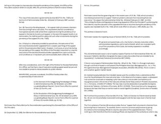 46
Acting on the prayer to stayexecutionduringthe pendencyof the appeal, the Office ofthe
President issuedan Order onJuly28, 1993, the pertinent portions ofwhichreadas follows:
xxx xxx xxx
The stayof the executionis governedbySection68 of R.A. No. 7160 and
Section6 of Administrative Order No. 18 dated 12 February1987, quoted
below:
Sec. 68. ExecutionPendingAppeal. — An appeal shall not prevent a decision
from becomingfinalor executory. The respondent shall be consideredas
havingbeenplacedunder preventive suspensionduring the pendencyof an
appeal in the events he wins suchappeal. In the event the appeal results in an
exoneration, he shall be paidhissalaryand such other emoluments during the
pendencyof the appeal (R.A. No. 7160).
Sec. 6 Except as otherwise provided byspecial laws, the executionof the
decision/resolution/order appealedfromis stayed uponfiling of the appeal
within the periodprescribed herein. However, inallcases, at anytime during
the pendencyof the appeal, the Office of the President maydirect or staythe
executionof the decision/resolution/order appealedfrom uponsuchterms
and conditions as it maydeem just andreasonable (Adm. Order No. 18).
xxx xxx xxx
After due consideration, and inthe light ofthe Petitionfor Reviewfiledbefore
this Office, we find that a stayof executionpendingappeal would be just and
reasonable to prevent undue prejudice to public interest.
WHEREFORE, premises considered, thisOffice herebyorders the
suspension/stayof executionof:
a) the Decisionof the Sangguniang Panlalawiganof Albay
in Administrative Case No. 02-92 dated1 July1993
suspendingMayor Naomi C. Corral from office for a period
of two (2) months, and
b) the Resolution ofthe Sangguniang Panlalawiganof
AlbayinAdministrative Case. No. 05-92 dated5 July1993
suspendingMayor Naomi C. Corral from office for a period
of three (3) months (Rollo, pp. 55-56).
Petitioner thenfileda Motionfor Reconsiderationquestioningthe aforesaidOrder ofthe Office of
the President.
On September 13, 1990, the Motionfor Reconsiderationwas denied.
Hence, thispetition.
II
Petitioner claims that the governing law in the instant case is R.A. No. 7160, whichcontains a
mandatoryprovisionthat anappeal "shallnot prevent a decisionfrom becomingfinal and
executory." He argues that administrative Order No. 18 dated February12, 1987, (entitle
"Prescribing the Rules andRegulations Governing Appealsto Office the President") authorizing the
President to staythe execution ofthe appealeddecisionat anytime duringthe pendencyof the
appeal, was repealed byR.A. No. 7160, which took effect onJanuary1, 1991 (Rollo, pp. 5-6).
The petitionis devoidof merit.
Petitioner invokes the repealing clause of Section530 (f), R.A. No. 7160, which provides:
All general andspecial laws, acts, citycharters, decrees, executive orders,
administrative regulations, part or parts thereof, which are incosistent with
anyof the provisions ofthis Code, are herebyrepealedor modified
accordingly.
The aforementionedclause is not anexpress repealof Section 6 of Administrative Order No. 18
because it failedto identifyor designate the laws or executive orders that are intended to be
repealed(cf. I Sutherland, StatutoryConstruction467 [1943]).
If there is anyrepeal of Administrative Order No. 18 byR.A. No. 7160, it is throughimplication
though suchkind ofrepeal is not favored(The Philippine American Management Co., Inc. v. The
Philippine American Management Employees Association, 49 SCRA 194 [1973]). There is even a
presumption against implied repeal.
An impliedrepeal predicates the intended repeal uponthe conditionthat a substantialconflict
must be foundbetweenthe new and prior laws. Inthe absence ofanexpress repeal, a subsequent
law cannot be construed as repealing a prior law unlessanirreconcible inconsistencyand
repugnancyexists inthe terms of the new and oldlaws (Iloilo PalayandCorn Planters Association,
Inc. v. Feliciano, 13 SCRA 377 [1965]). The two laws must be absolutelyincompatible (Compania
General de Tabacos v. Collector ofCustoms, 46 Phil. 8 [1924]). There must be sucha repugnancy
betweenthe laws that theycannot be made to stand together (Crawford, Constructionof Statutes
631 [1940]).
We findthat the provisions ofSection68 of R.A. No. 7160 and Section 6 of Administrative Order
No. 18 are not irreconcillablyinconsistent andrepugnant and the twolaws must infact be read
together.
The first sentence of Section 68 merelyprovides that an"appeal shall not prevent a decisionfrom
becoming final or executory." As worded, there is roomto construe saidprovisionas giving
discretionto the reviewing officials to staythe executionof the appealeddecision. There is
nothing to infer therefromthat the reviewingofficials are deprivedof the authorityto order a stay
 