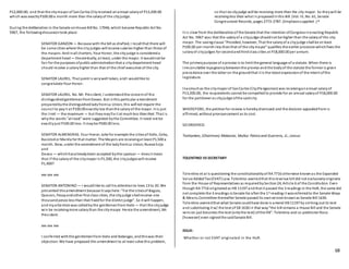 68
P12,000.00; and that the citymayor of SanCarlos Cityreceived anannual salaryof P13,200.00
which was exactlyP100.00 a month more than the salaryof the cityjudge.
During the deliberation in the Senate onHouse Bill No. 17046, which became Republic Act No.
5967, the followingdiscussiontook place:
SENATOR GANZON — Because with the bill as drafted, I recall that there will
be some cities where the city judges willreceive salaries higher than those of
the mayors. Andinall charters, Your Honor, the cityjudge is considereda
department head — theoretically, at least, under the mayor. It wouldnot be
fair for the purposes ofpublic administrationthat a citydepartment head
should receive a salaryhigher than that of the chief executive of the city.
SENATOR LAUREL. That point is verywell taken, andI wouldlike to
congratulate Your Honor.
SENATOR LAUREL. No. Mr. President, I understandthe concernof the
distinguishedgentlemanfromDavao. But inthis particular amendment
preparedbythe distinguishedladyfromLa Union, this will not require the
council to payit at P100.00 exactlyless thanthe salaryof the mayor. It is just
the limit — the maximum — but theymayfix it at much less than that. That is
whythe words "at least" were suggested bythe Committee. It need not be
exactlyjust P100.00 less. It maybe P500.00 less.
SENATOR ALMENDRAS. Your Honor, take for example the citiesof Iloilo, Cebu,
Bacolodor Manila for that matter. The Mayors are receivingat least P1,500 a
month. Now, under the amendment of the ladyfromLa Union, Nueva Ecija
and
Davao — whichhasalreadybeen accepted bythe sponsor — doesit mean
that if the salaryof the citymayor is P1,500, the cityjudgeswill receive
P1,400?
xxx xxx xxx
SENATOR ANTONINO — I wouldlike to call his attentionto lines 13 to 20. We
presented thisamendment because it says here:"For the citiesof Baguio,
Quezon, Pasayandother first class cities, the cityjudge shallreceive one
thousandpesos less than that fixedfor the district judge". So it will happen,
and myattentionwas calledbythe gentlemenfrom Iloilo — that the cityjudge
win be receivingmore salarythan the citymayor. Hence the amendment, Mr.
President.
xxx xxx xxx
I conferred withthe gentlemenfrom Iloilo and Batangas, andthiswas their
objection. We have proposed this amendment to at least solve this problem,
so that no cityjudge will be receiving more than the city mayor. So theywill be
receiving less than what is proposedinthis Bill. (Vol. IV, No. 61, Senate
Congressional Records, pages 2773-2787. (Emphasissupplied .) 4
It is clear from the deliberationof the Senate that the intention ofCongressinenacting Republic
Act No. 5967 was that the salaryof a cityjudge shouldnot be higher than the salaryof the city
mayor. The savingclause "Provided, however, That the salaryof a cityjudge shall be at least
P100.00 per month less thanthat of the citymayor" qualifies the earlier provisionwhichfixes the
salaryof cityjudges for secondandthirdclass cities at P18,000.00 per annum.
The primarypurpose of a proviso is to limit the general language of a statute. When there is
irreconcilable repugnancybetweenthe proviso and the bodyof the statute the former is given
precedence over the latter on the groundthat it is the latest expressionof the intent ofthe
legislature.
Inasmuchas the citymayor of SanCarlos City(Pangasinan) was receivinganannual salaryof
P13,200.00, the respondents cannot be compelledto provide for an annual salaryof P18,000.00
for the petitioner as cityjudge ofthe saidcity.
WHEREFORE, the petitionfor review is herebydismissed and the decision appealedfrom is
affirmed, without pronouncement as to cost.
SO ORDERED.
Teehankee, (Chairman) Makasiar, Muñoz Palma and Guerrero, JJ., concur.
TOLENTINO VS SECRETARY
Tolentino et al is questioning the constitutionalityof RA 7716 otherwise knownas the Expanded
Value AddedTax (EVAT) Law. Tolentino averredthat thisrevenue bill did not exclusivelyoriginate
from the House of Representatives as requiredbySection24, Article 6 of the Constitution. Even
though RA 7716 originatedas HB 11197 andthat it passed the 3 readings in the HoR, the same did
not complete the 3 readings inSenate for after the 1st reading it wasreferredto the Senate Ways
& Means Committee thereafter Senate passed its ownversionknownas Senate Bill 1630.
Tolentino averredthat what Senate couldhave done is amend HB11197 by striking out its text
and substituting it w/ the text of SB 1630 in that way“the bill remains a House Bill and the Senate
version just becomes the text (onlythe text) ofthe HB”. Tolentino and co-petitioner Roco
[however] even signedthe saidSenate Bill.
ISSUE:
Whether or not EVAT originated in the HoR.
 