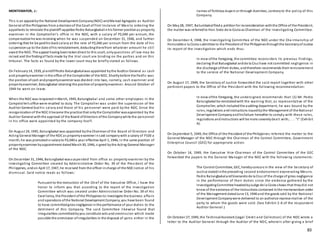 83
MONTEMAYOR, J.:
This is an appeal bythe National Development Company(NDC) andManuel Agregado as Auditor
General ofthe Philippines from a decisionof the Court of First Instance of Manila ordering the
appellants to reinstate the plaintiff-appellee Pedro Batungbakalinhis former positionas property
examiner in the Comptroller's office in the NDC, with a salary of P2,040 per annum, the
compensationhe was receiving when he was suspended on December 31, 1946, and further
ordering that he be paidhis backsalary at the rate of P2,040 per annum from the date of his
suspensionup to the date ofhis reinstatement, deductingtherefrom whatever amount he still
owed the NDC. The appeal having beentakendirect to this court, onlyquestions of law may be
raised and the findingof facts made by the trial court are binding on the parties and on this
tribunal. The facts as found by the lower court may be briefly stated as follows.
On February14, 1939, plaintiffPedro Batungbakalwas appointed bythe Auditor General as cash
and propertyexaminer inthe office of the Comptroller of the NDC. Shortlybefore the Pacific was
the position ofcash andpropertyexaminer was divided into two, namely, cash examiner and
propertyexaminer, Batungbakal retaining the positionof propertyexaminer. Around October of
1944 he went on leave.
When the NDCwas reopenedinMarch, 1945, Batungbakal and some other employees in the
Comptroller's office were recalled to duty. The Comptoller was under the supervision of the
Auditor General but his salary and those of his personnel were paid by the NDC. Since the
reorganizationof the NDCit became the practice that onlythe Comptroller wasappointed by the
Auditor General withthe approval of the Board ofDirectors ofthe Companywhile the personnel
in his office were appointed by the company itself.
On August 24, 1945, Batungbakal was appointed bythe Chairmanof the Board of Directors and
Acting General Manager of the NDCas propertyexaminer insaid companywith a salary of P100 a
month;he was promotedinsalaryto P2,040 a year effective April 1, 1946, in the same position of
propertyexaminer byappointment datedMarch30, 1946, signed bythe Acting General Manager
of the NDC.
On December 31, 1946, Batungbakal wassuspended from office as property examiner by the
Investigating Committee created by Administrative Order No. 39 of the President of the
Philippines, andon April 17, 1947, he received from the officer incharge of the NDCnotice of his
dismissal. Said notice reads as follows:
Pursuant to the instruction of the Chief of the Executive Office, I have the
honor to inform you that according to the report of the Investigation
Committee which was created under Administrative Order No. 39 of His
Excellency, the President ofthe Philippines to investigate the business affairs
and operations ofthe National Development Company, you have been found
to have committedgross negligence inthe performance of your duties to the
detriment of this Company. The said Committee likewise found that
irregularities committedbyyou constitute acts and ommission which made
possible the ommission ofirregularities in the disposal of yarns either in the
names of fictitious buyers or through dummies, contraryto the policy of this
Company.
On May28, 1947, Batumbakalfileda petitionfor reconsideration withthe Office of the President;
the matter was referredto Hon. Sixto de la Costa as Chairman of the Investigating Committee.
On December 4, 1948, the Investigating Committee of the NDC under the Cha irmanship of
Honorable e la Costa submittee to the President of the Philippinesthroughthe Secretaryof Justice
its report of the investigation which ends thus:
In view ofthe foregoing, the committee reconsiders its previous findings,
declaring that Batungbakal andde la Cruz have not committed negligence in
the discharge oftheir duties, andtherefore recommends their reinstatement
to the service of the National Development Company.
On August 17, 1949, the Secretary of Justice forwarded the said report together with other
pertinent papers to the Office of the President with the following recommendation:
In view ofthe foregoing, the undersigned recommends that: (1) Mr. Pedro
Batungbakal be reinstatedwith the warning that, as representative of the
Comptroller, which includedthe auditing department, he was bound by the
rules, regulations andinstructions issuedbythe Management of the National
Development Companyandhisfailure hereafter to comply with these rules,
regulations andinstructions will be more severelydealt with; . . . "t" (Exhibit
A).
On September 5, 1949, the Office of the President of the Philippines referred the matter to the
General Manager of the NDC through the Chairman of the Control Committee, Government
Enterprise Council (GEC) for appropriate action.
On October 14, 1949, the Executive Vice-Chairman of the Control Committee of the GEC
forwarded the papers to the General Manager of the NDC with the following statements:
The Control Committee, GEC, herebyconcurs in the view of the Secretary of
Justice statedinthe preceding second endorsement exonerating Messrs.
Pedro BatungbakalandSisenandode la Cruz of the charge of gross negligence
in the performance of their duties since the evidence gathered by the
InvestigatingCommittee headedbyJudge de la Costa shows that theydid not
know of the existence of the instructions contained inthe memorandum order
of the Management datedJune 13, 1946 and the goods sold by the National
Development Companywere delivered to an authorize representative of the
party to whom the goods were sold. (See Exhibit 2-A of the respondent
Auditor General.)
On October 27, 1949, the TechnicalAssistant (Legal Credit and Collection) of the NDC wrote a
letter to the Auditor General through the Auditor of the NDC, wherein after giving a brief
 