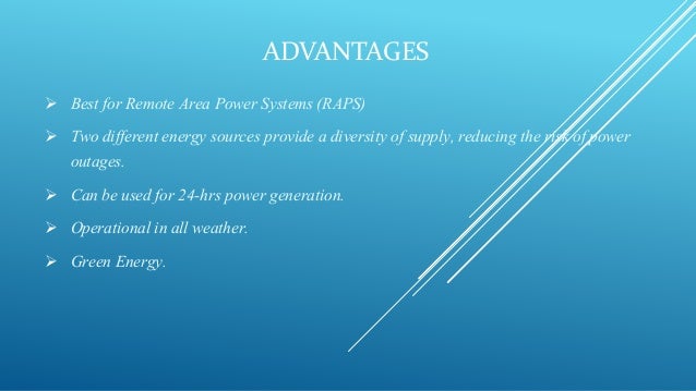 Hybrid Solar Wind Power Generation System