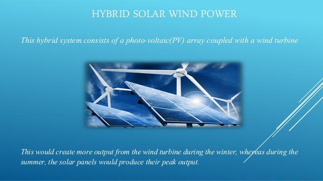 Hybrid Solar Wind Power Generation System Pdf