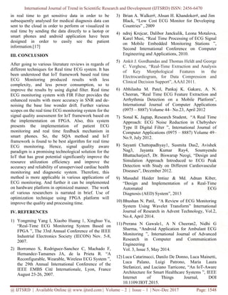 Real time ECG Monitoring: A Review | PDF