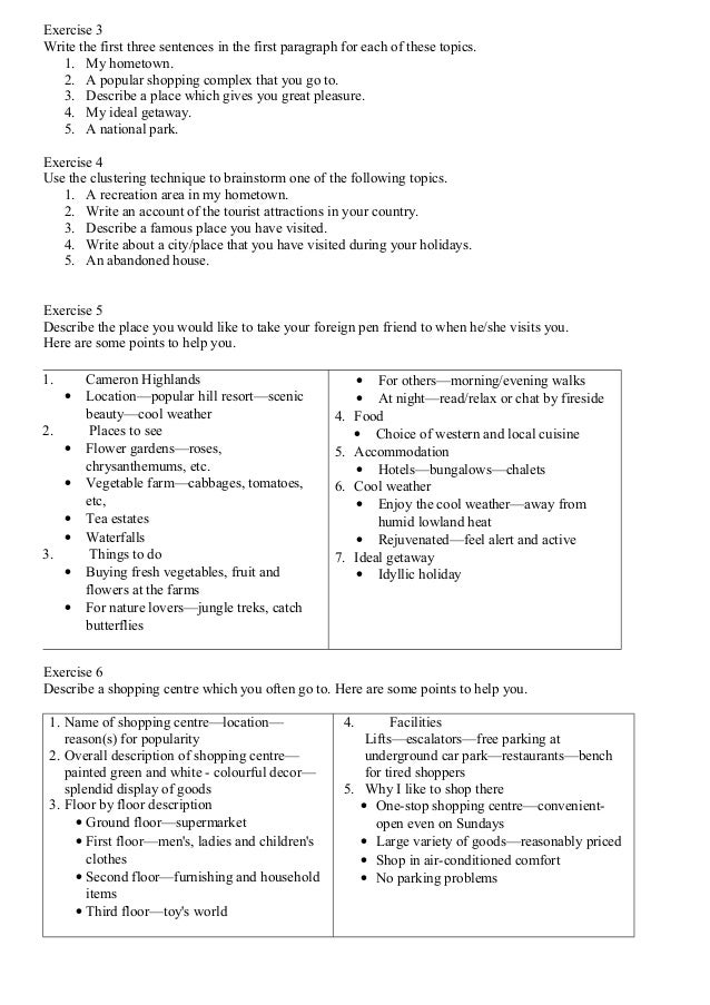Descriptive essay holiday shopping