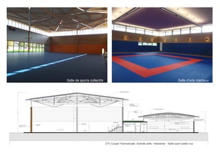 Label européen greenlight
Salle de sports collectifs Salle d'arts martiaux
 