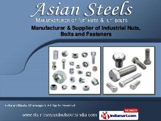 Manufacturer & Supplier of Industrial Nuts,
          Bolts and Fasteners
 