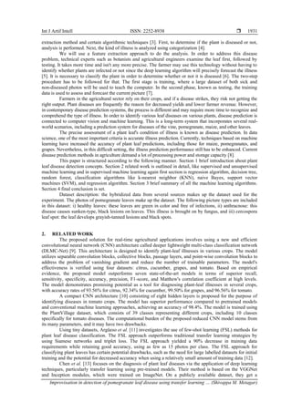 Improvisation in detection of pomegranate leaf disease using transfer ...