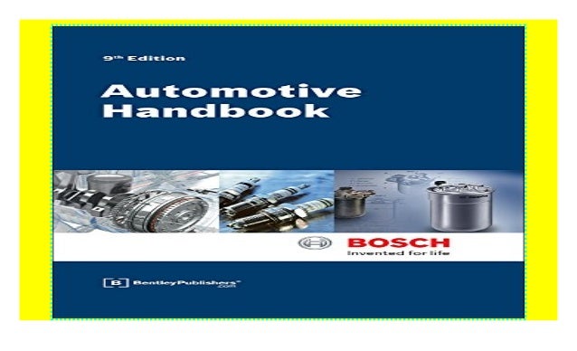 Bosch Automotive Handbook Download P D F