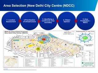 © 2015 NDMC
xxxxxxxxxxxxxxxxxxxxxxxxxxxxxxxxxxxxxxxxxxxxxxxxxxxxxxxxxxxxxxxxxxxxxxxxxxxxxxxxxxxxxxxxxxxxxxxxx
1. Location
Assessment
2.Prioritization
of infrastructure
3. Identifying a
continuous area
boundary
4. Citizen
Opinion
5. Area
Finalization -
NDCC
Area Selection |New Delhi City Centre (NDCC)
 