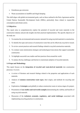 Waste Management of Construction and Demolition | PDF