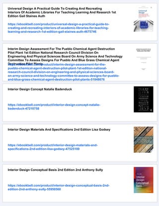 Interim Design Interior Design Research Methods Lily B Robinson | PDF