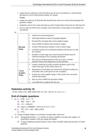 Cambridge International As A Level Computer Science Answers David ...