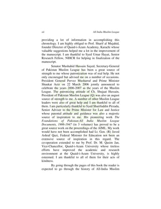 All India Muslim League And The Creation Of Pakistan Dr Riaz Ahmad | PDF