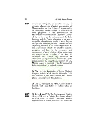 All India Muslim League And The Creation Of Pakistan Dr Riaz Ahmad | PDF