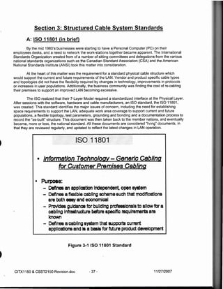 Bcit Citx1150 Structured Cabling Systems For Computer Networks Advanced ...