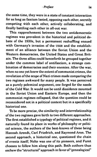 Fascism And Communism Franois Furet Ernst Nolte Tzvetan Todorov ...