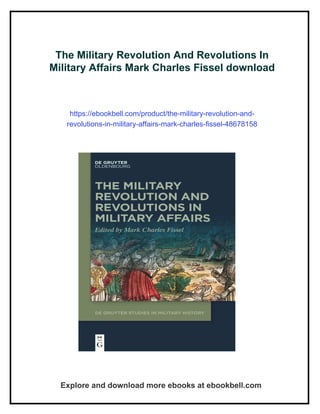 The Military Revolution And Revolutions In Military Affairs Mark ...