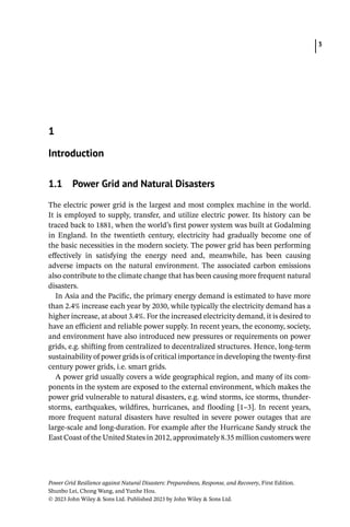 Power Grid Resilience Against Natural Disasters Preparedness Response ...