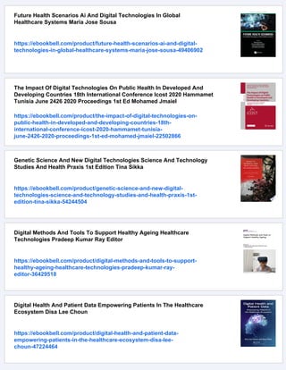 Digital Health Technologies Law Ethics And The Doctorpatient ...