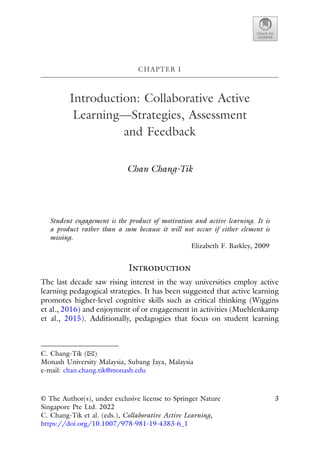 Collaborative Active Learning Practical Activitybased Approaches To ...