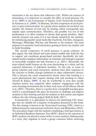 Collaborative Active Learning Practical Activitybased Approaches To ...
