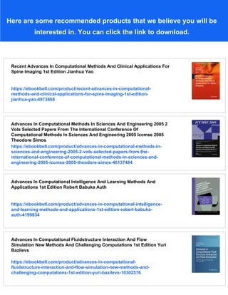 Advances In Computational Methods And Technologies In Aeronautics And ...