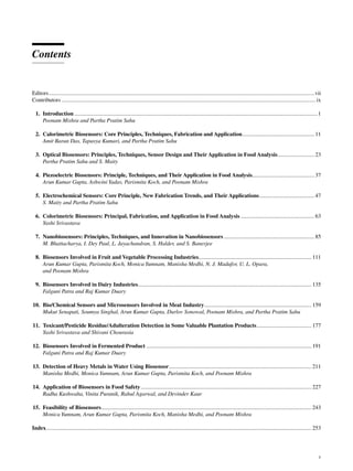 Biosensors In Food Safety And Quality Poonam Mishra Partha Pratim Sahu ...