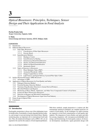 Biosensors In Food Safety And Quality Poonam Mishra Partha Pratim Sahu ...
