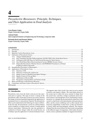 Biosensors In Food Safety And Quality Poonam Mishra Partha Pratim Sahu ...