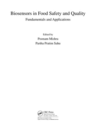 Biosensors In Food Safety And Quality Poonam Mishra Partha Pratim Sahu ...