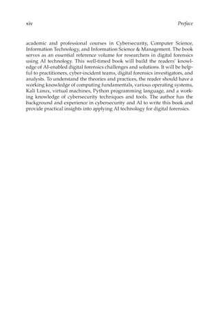 Digital Forensics In The Era Of Artificial Intelligence Nour Moustafa | PDF