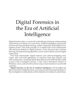 Digital Forensics In The Era Of Artificial Intelligence Nour Moustafa | PDF