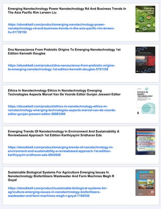 Emerging Nanotechnology Applications In Electrical Engineering Ahmed ...