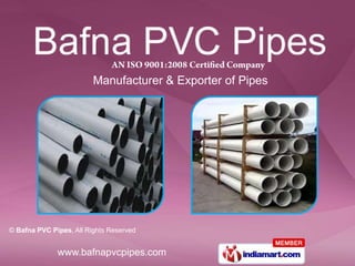 Manufacturer & Exporter of Pipes 