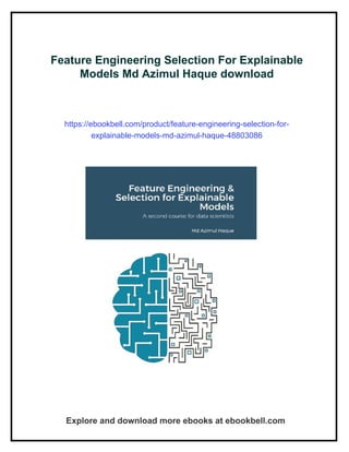 Azimul Vi Feature Engineering Selection For Explainable Models Md Azimul Haque | PDF
