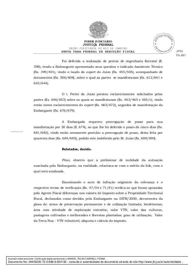 Sentença judicial Vale do Rio Doce