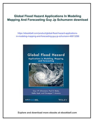 Global Flood Hazard Applications In Modeling Mapping And Forecasting ...
