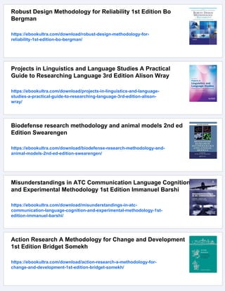 Second Language Research Methodology and Design 1st Edition Alison ...