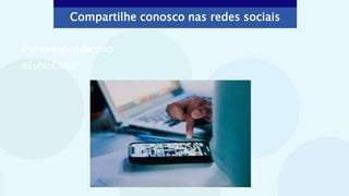 Compartilhe conosco nas redes sociais
@projetodevidacmsp
#EuNoCMSP
Melyna
Valle/Unsplash
 